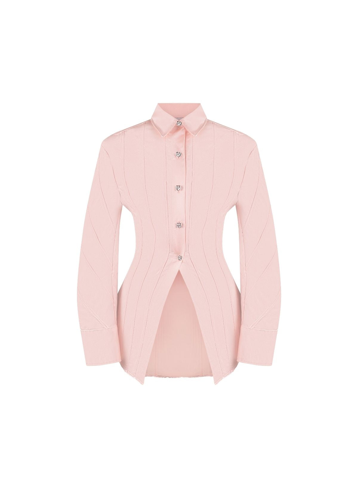TAILORED SHIRT WITH CORSET PANELS