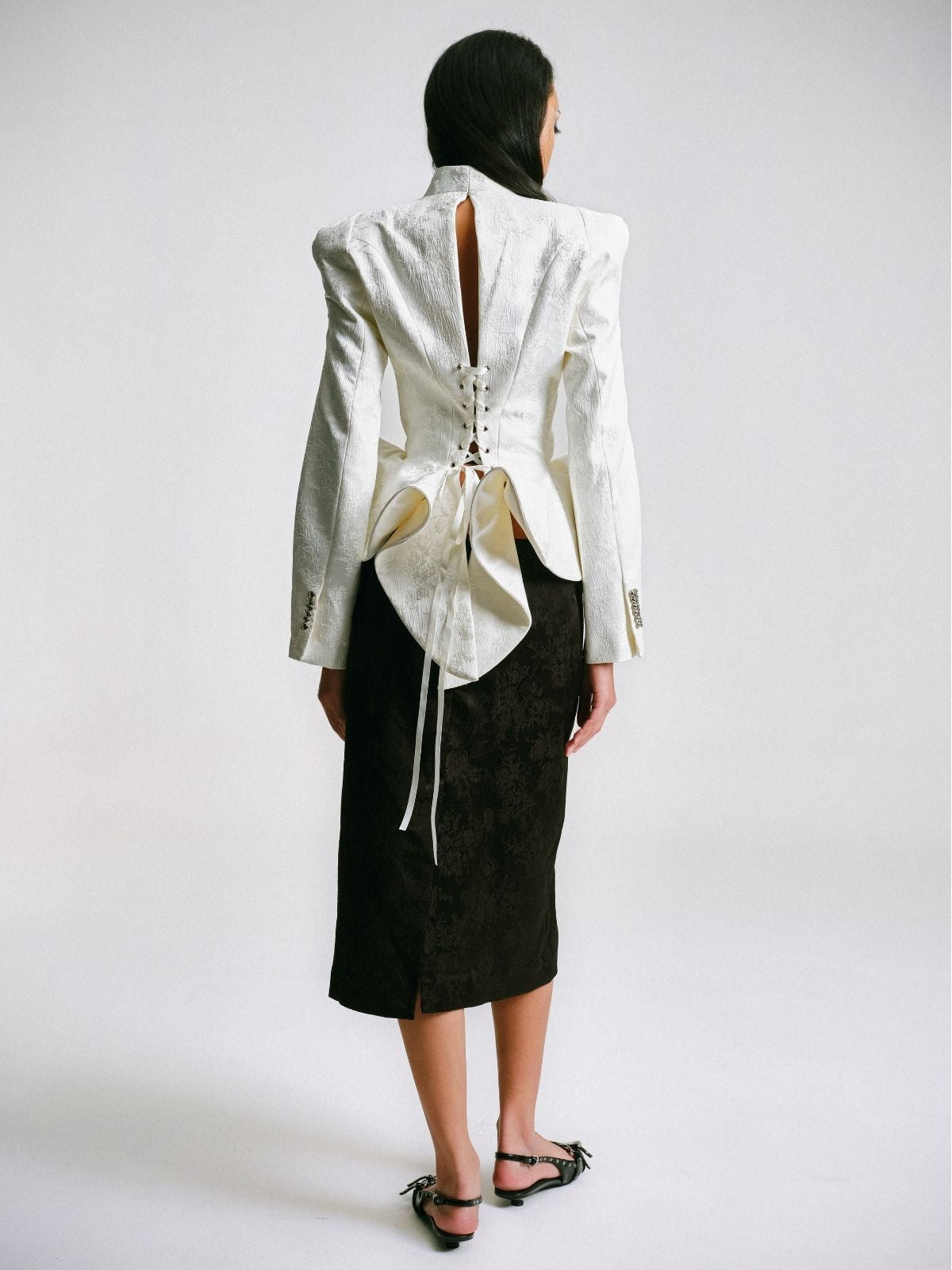 BESKAP JACKET WITH FLARED HEMS