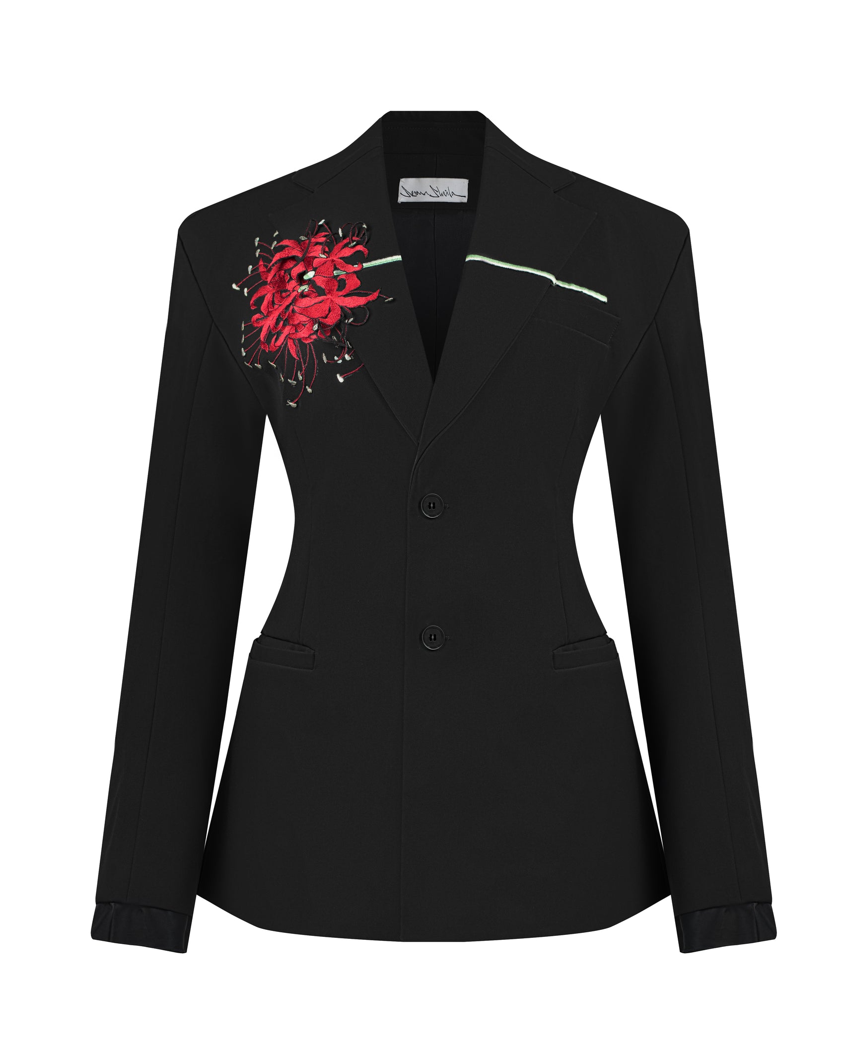 CLASSIC TAILORED SUIT WITH EMBROIDERY