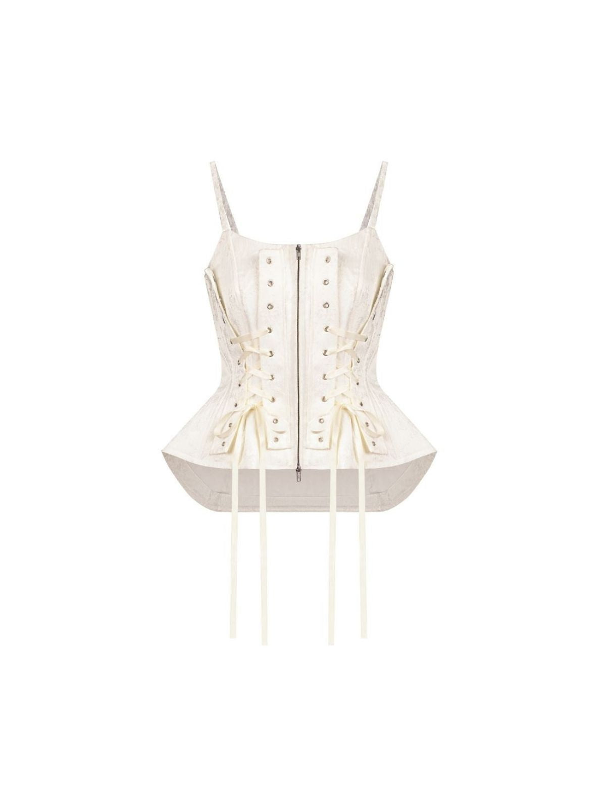 DECONSTRUCTED CORSET TOP WHITE