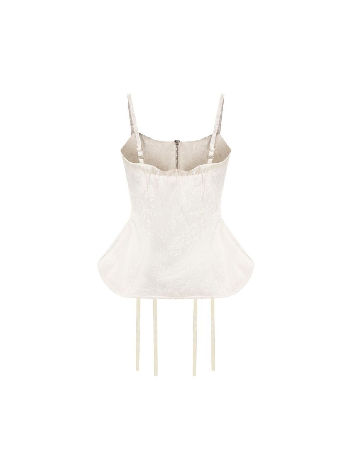 DECONSTRUCTED CORSET TOP WHITE