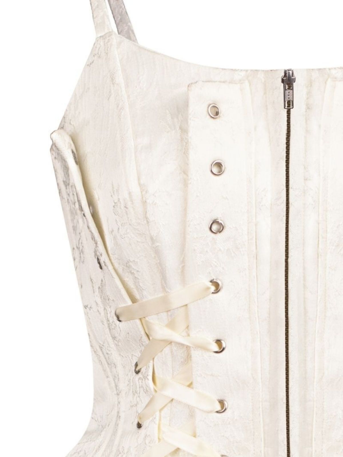 DECONSTRUCTED CORSET TOP WHITE