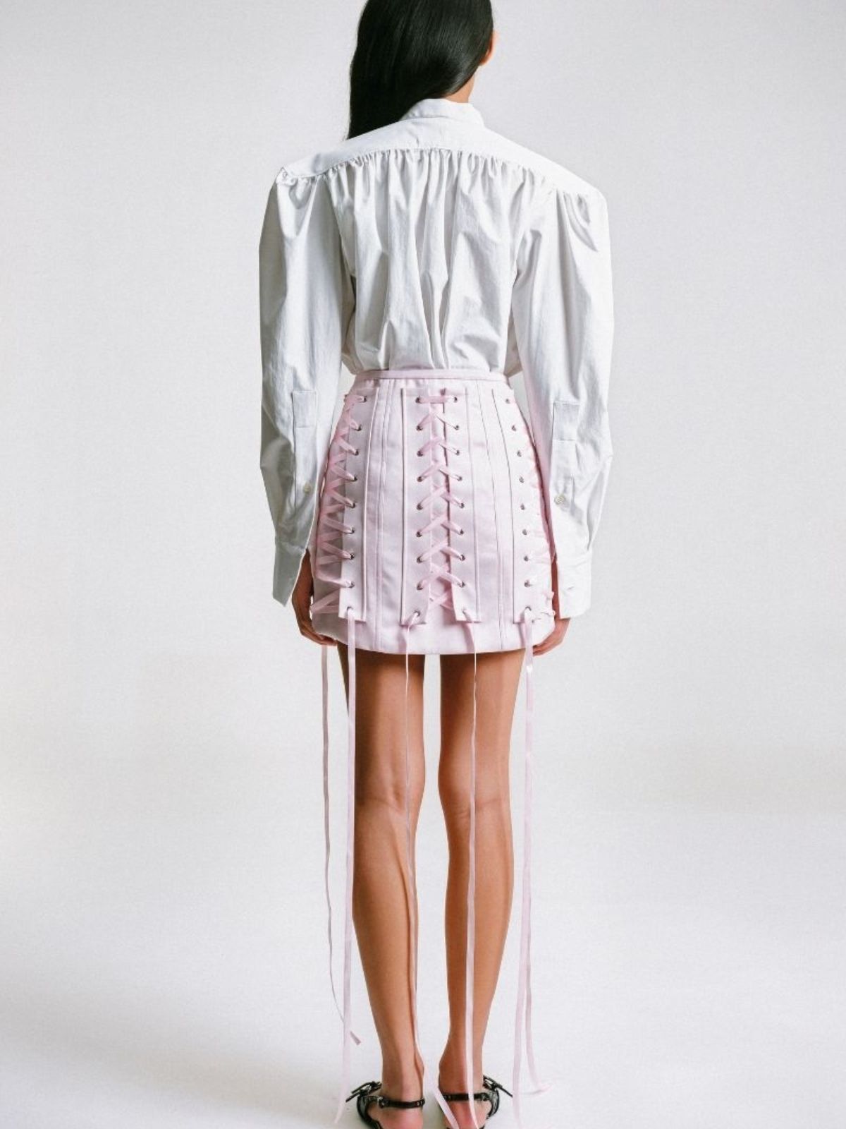 CORSETED MINI SKIRT