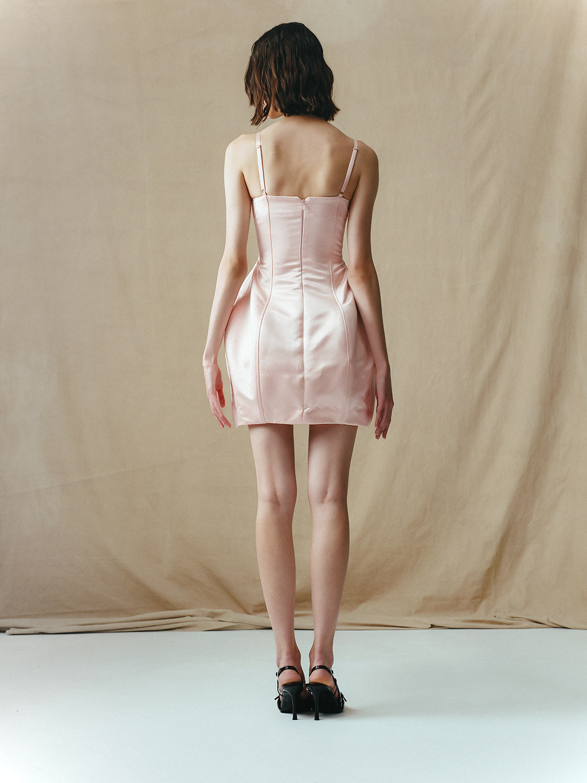 CORSET BLUSH DRESS