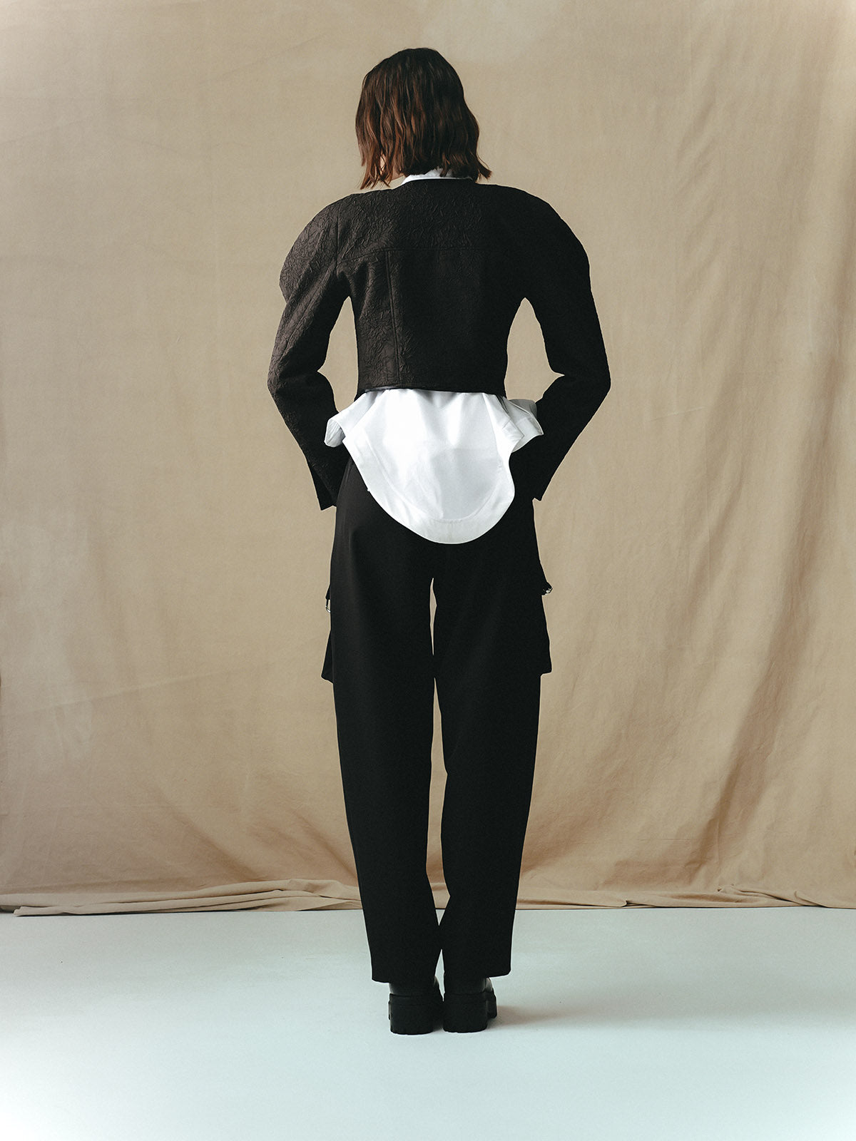 CARGO PANTS WITH PIERCED POCKETS