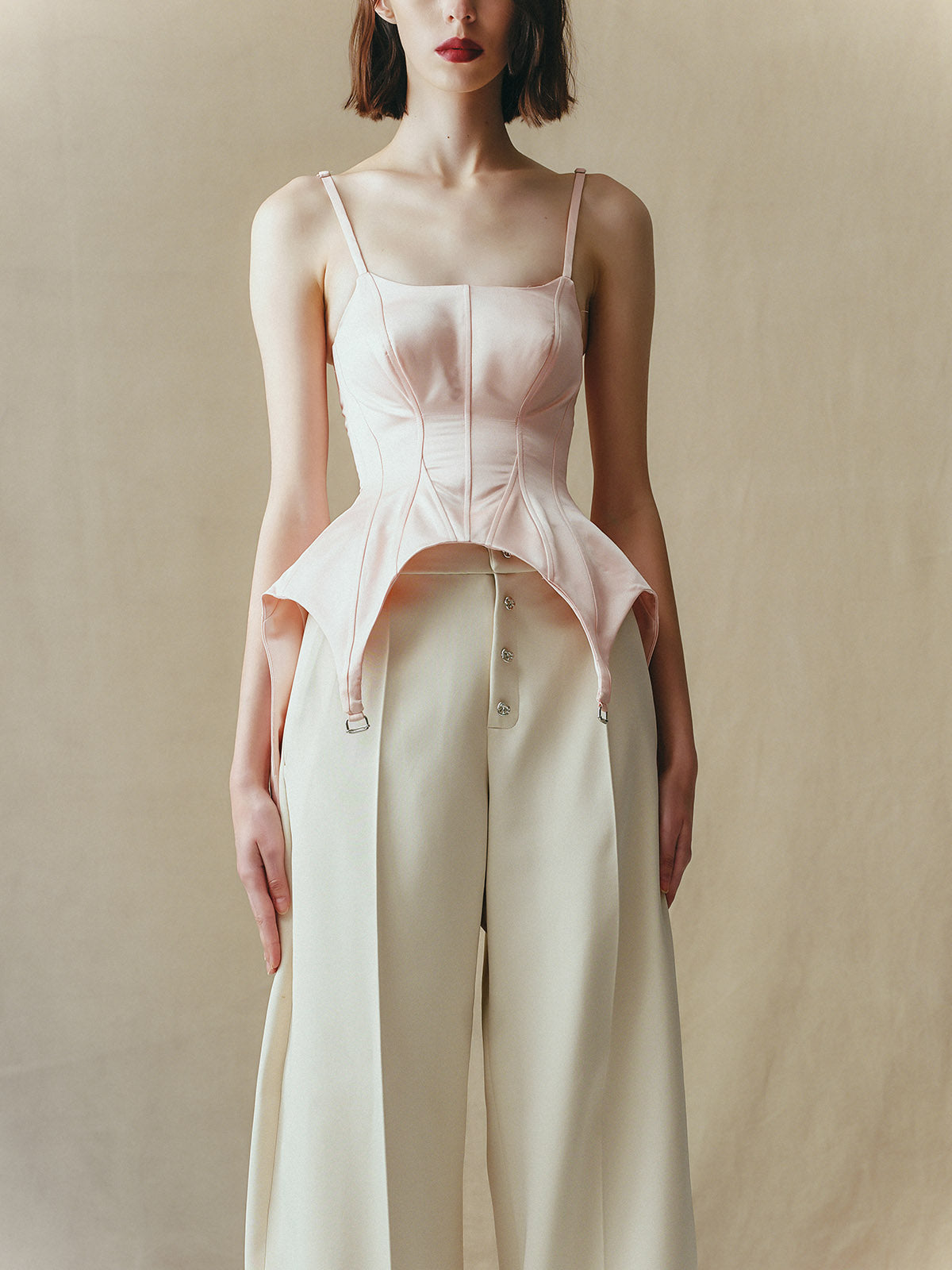 CORSET TOP WITH BUCKLES